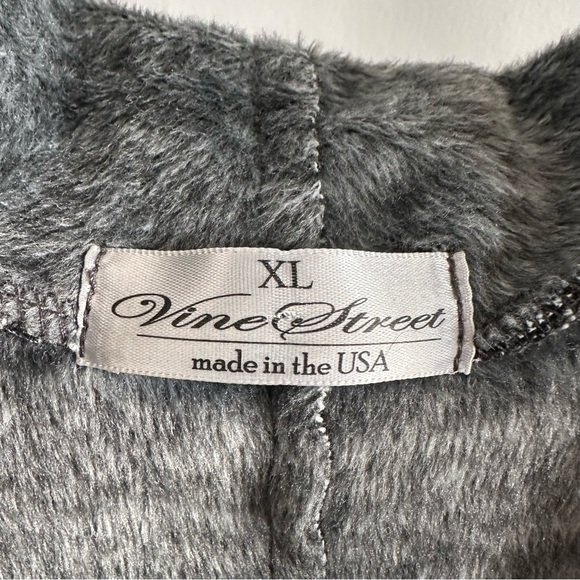 Vine Street Open Fleece Cardigan size XL - Picture 11 of 12